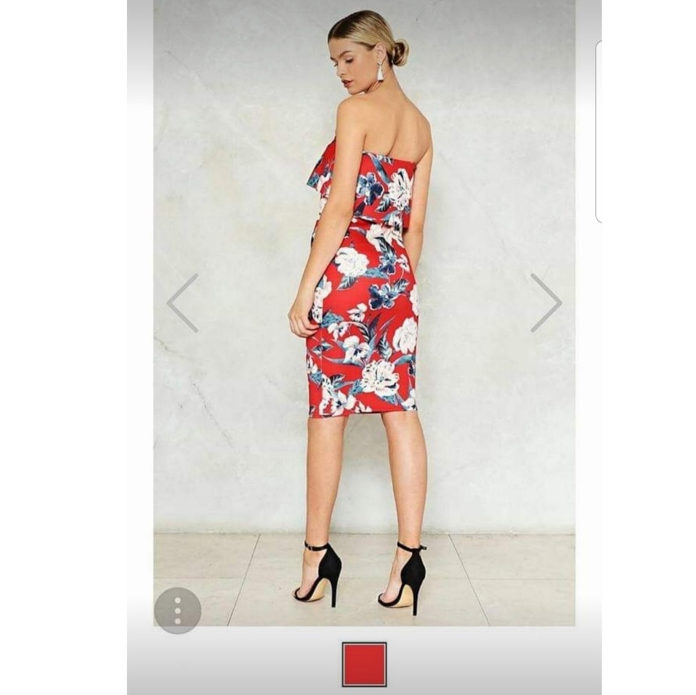 Floral Strapless Dress